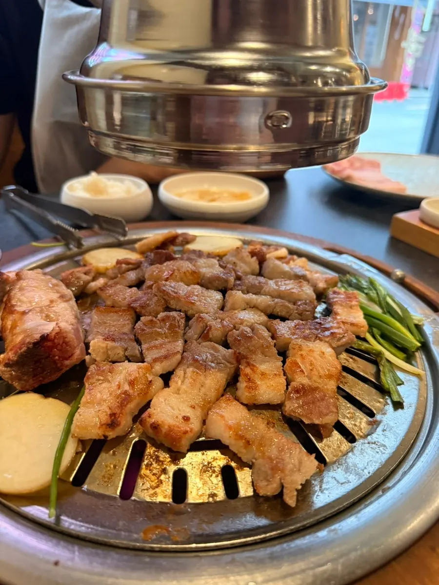Marinated pork ribs grilled to a golden brown