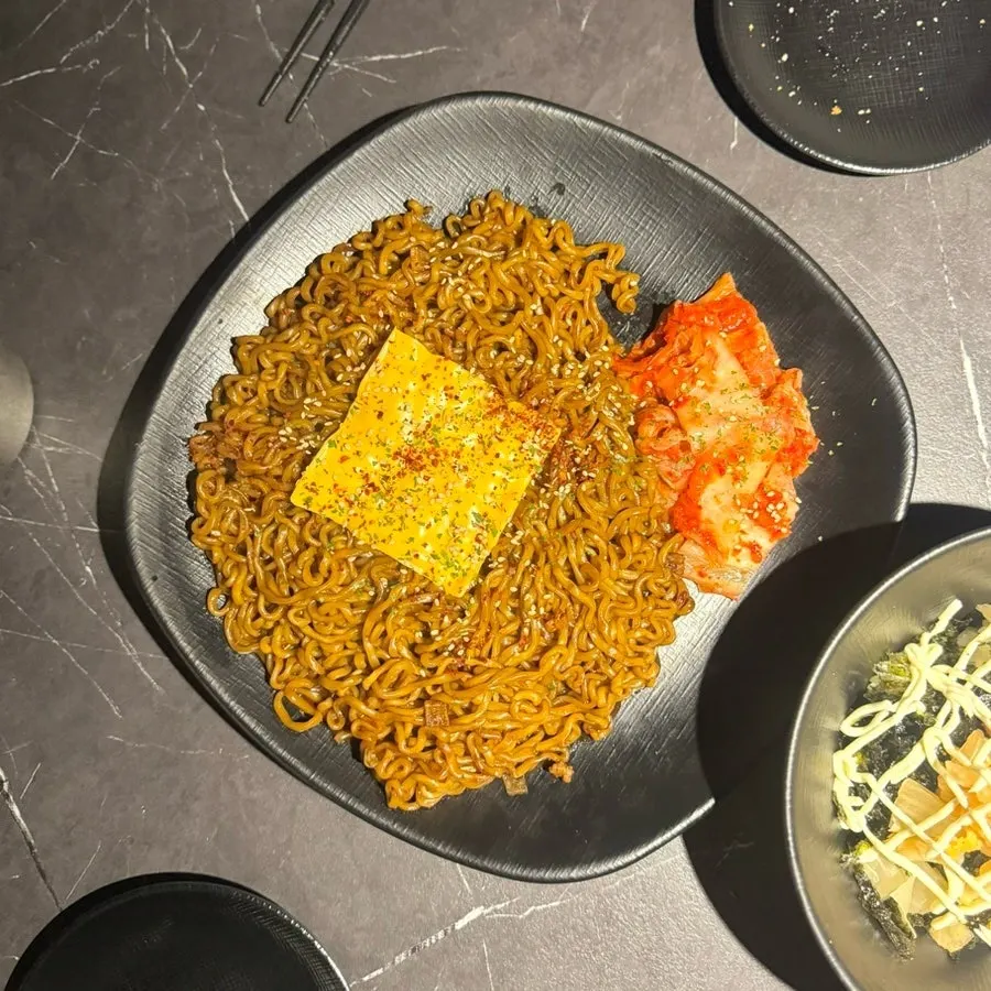 유망주 서면점 짜파게티 김치 안주