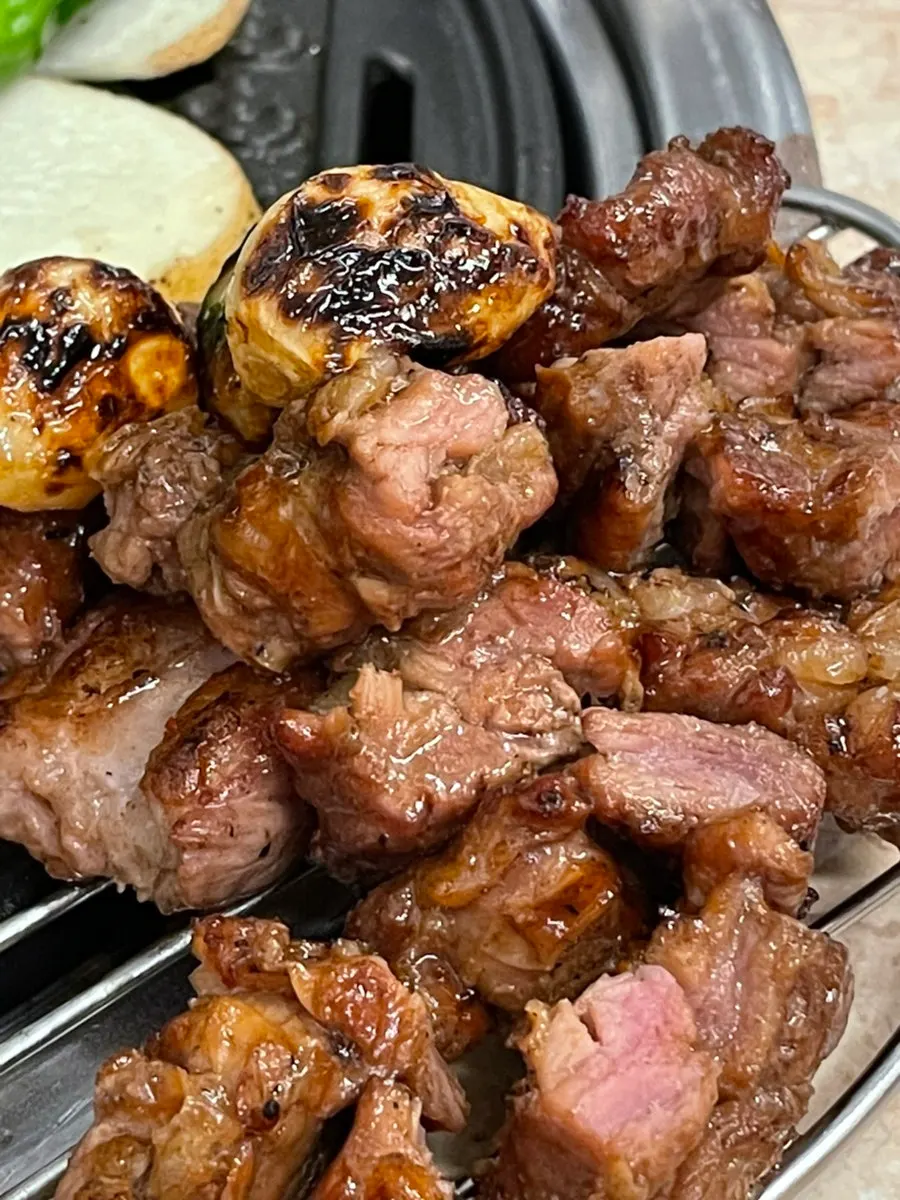 Meat surface browned nicely on the grill