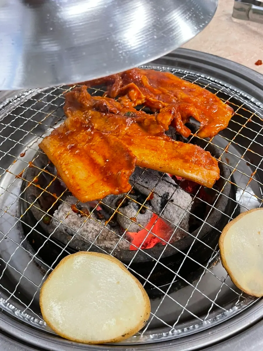 Mini doenjang jjigae served as the finishing course