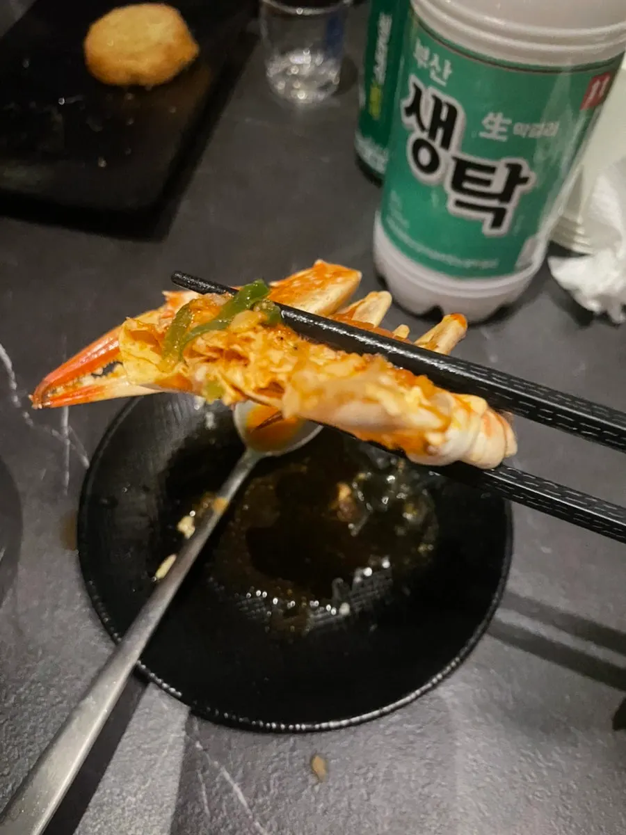 Toasting with makgeolli cups