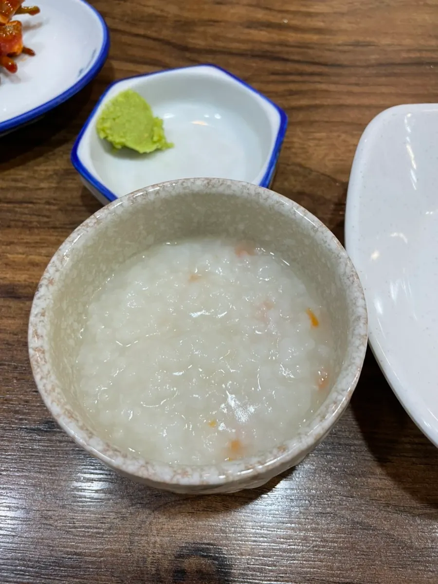 Cháo trắng dùng trước món giải rượu