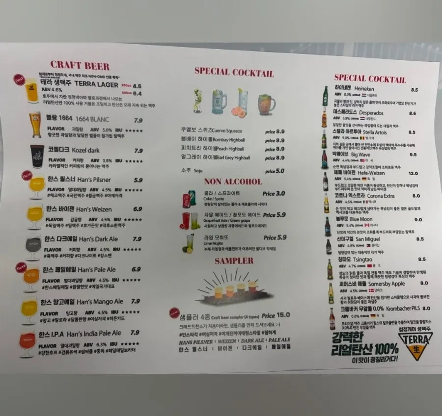 크래프트한스 서면점 가게 정보 안내