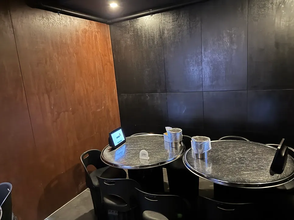 Private group seating area for gatherings and dinners