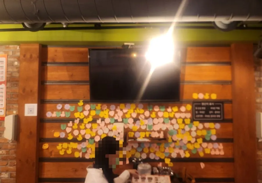 Interior of a chicken bar in Seomyeon