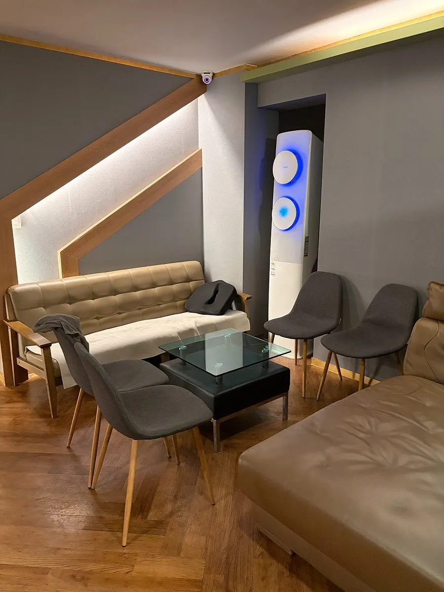 Cozy interior of the massage shop