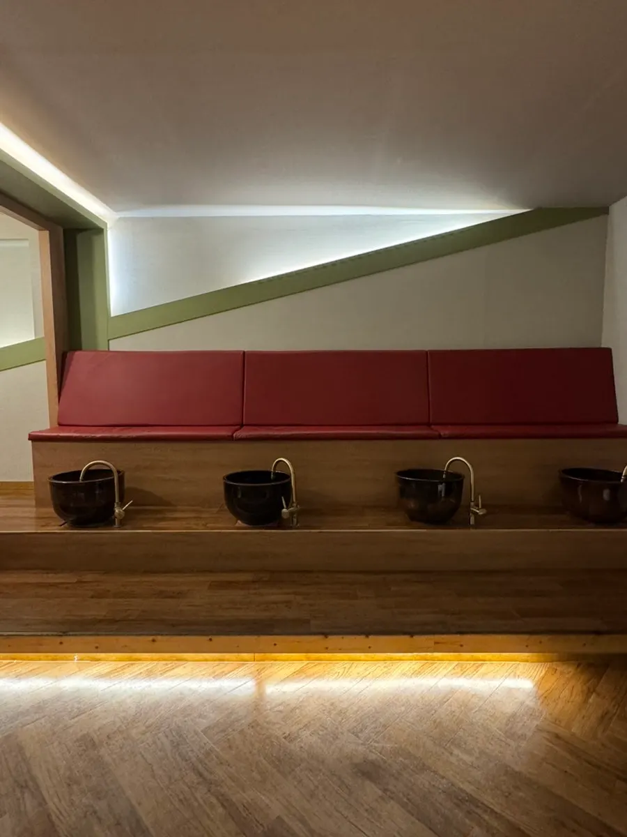 Neatly arranged treatment room entrance