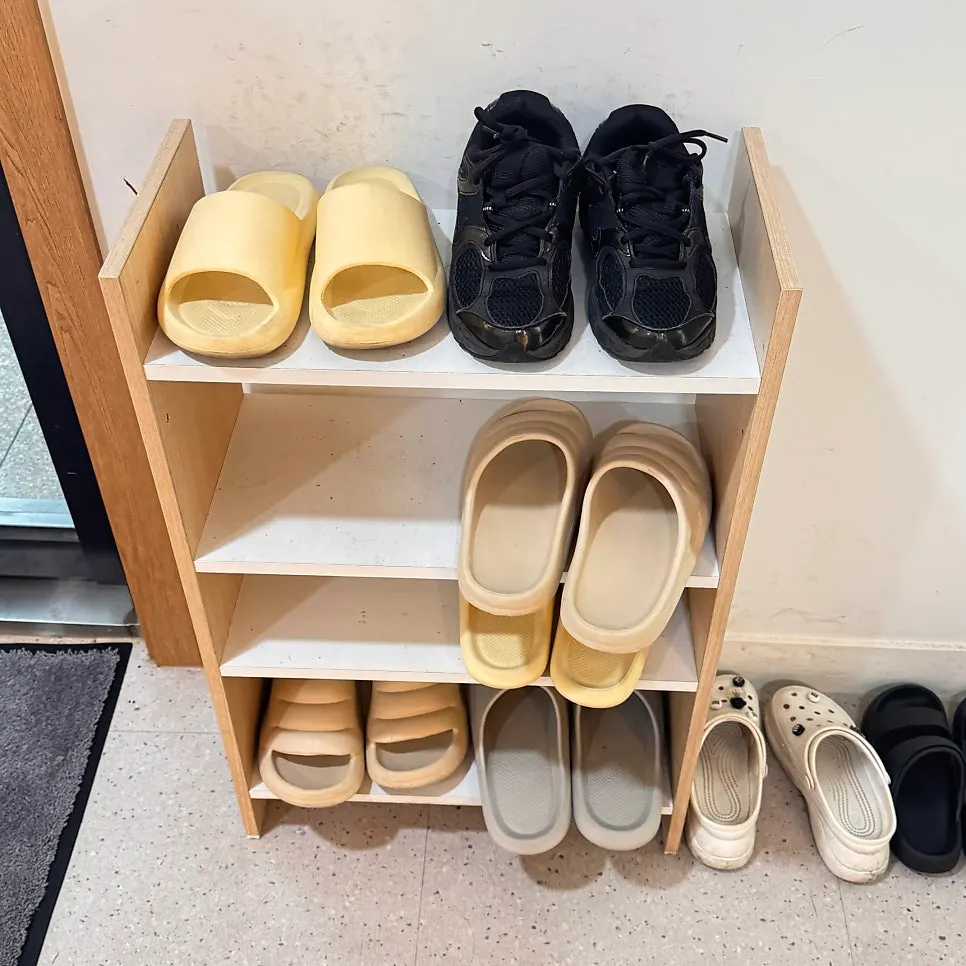Entrance area where shoes are swapped for slippers