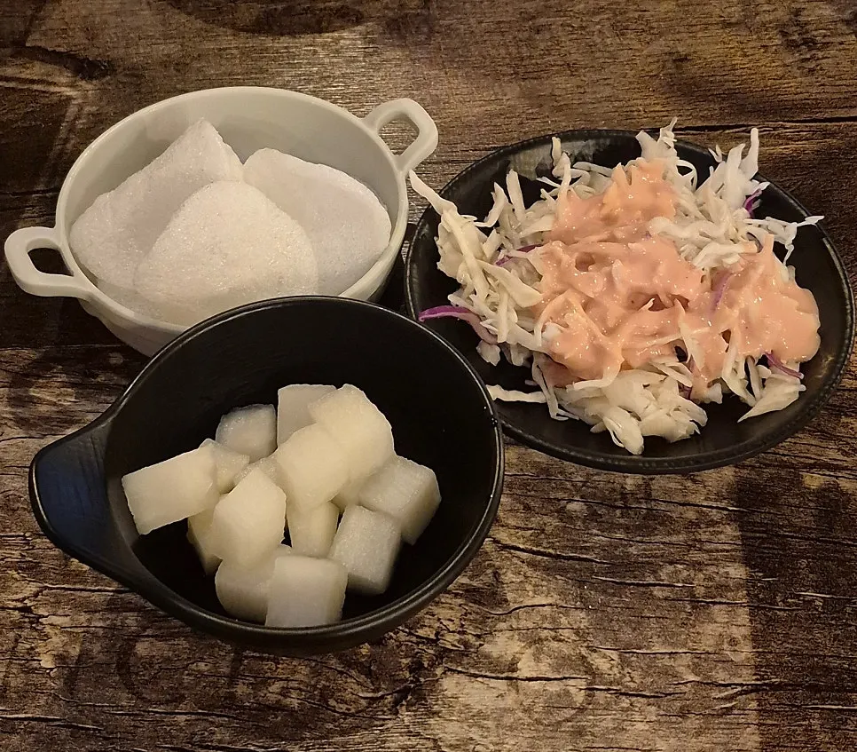 Pickled radish and cabbage salad basic side dishes
