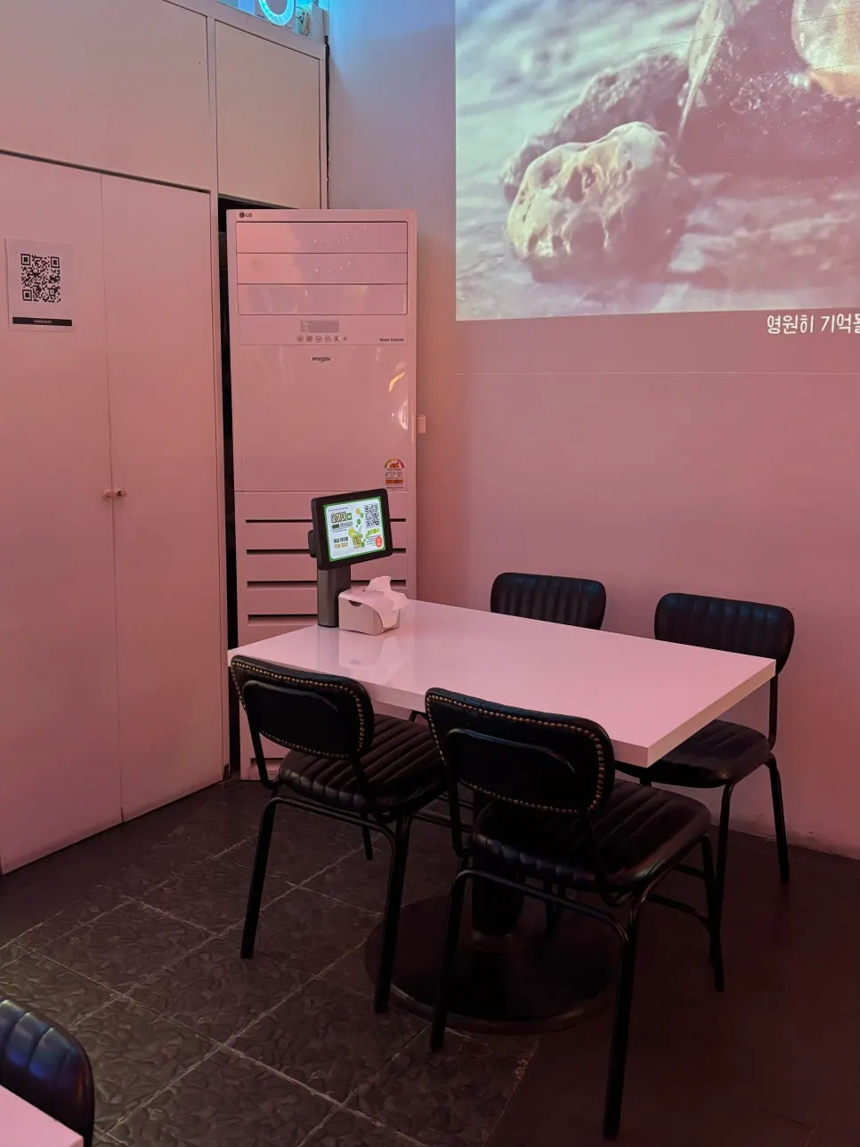 Interior of Yohai's 2nd floor table seating