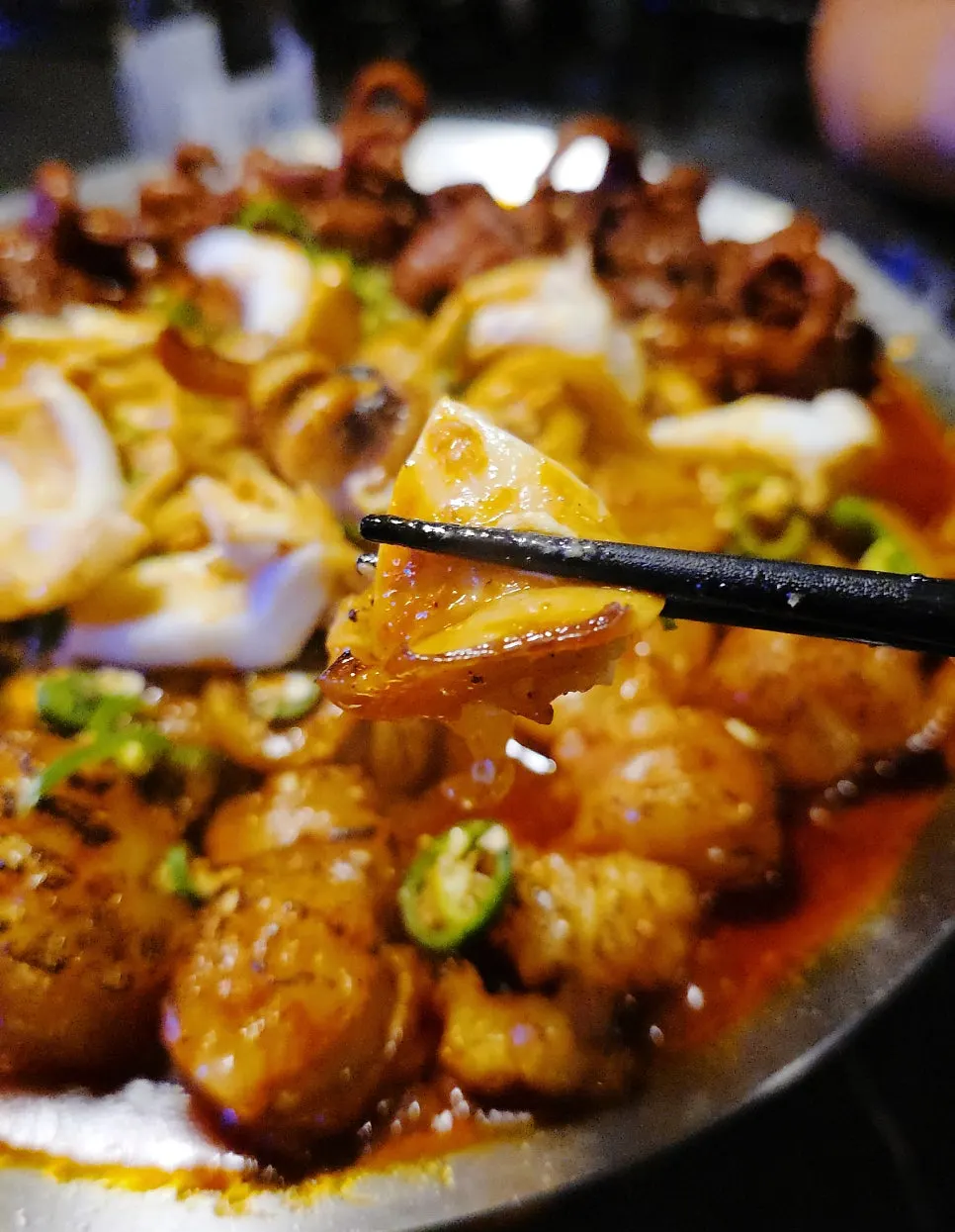 Chicken feet and cuttlefish combo with no gamey smell