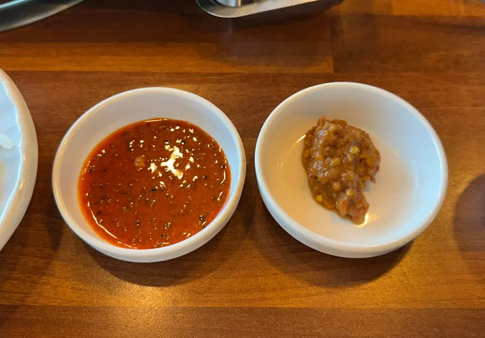 Basic side dishes set out on the table