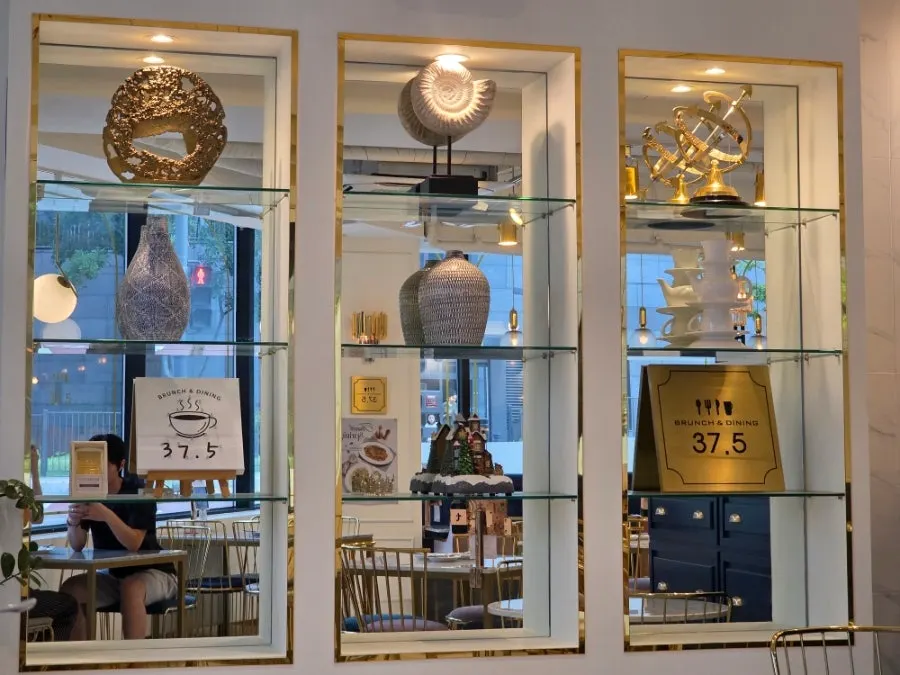 Interior with gold accent details