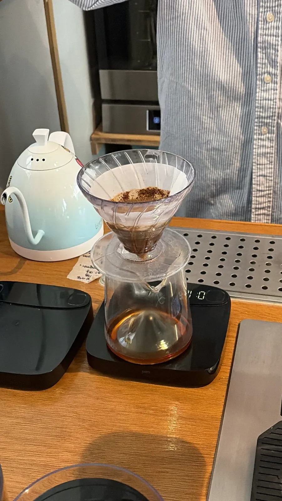 Hot Peru Geisha hand-drip coffee