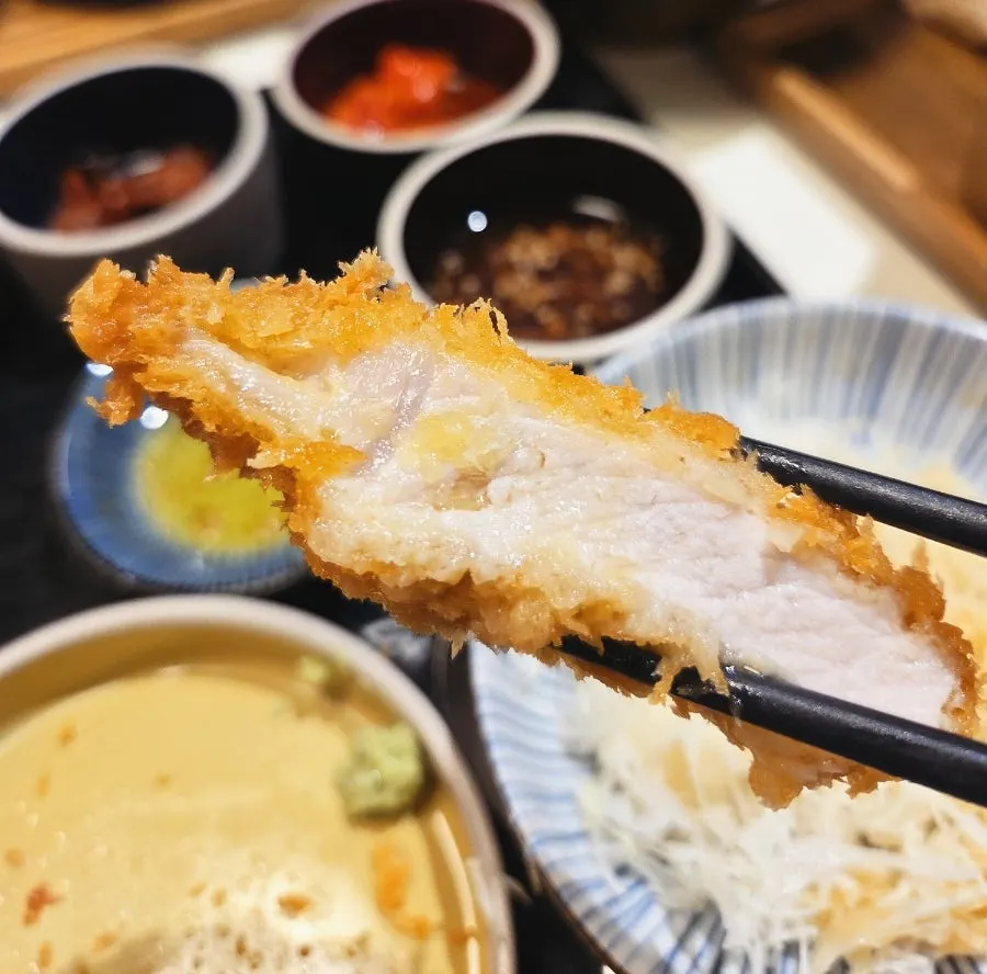 와사비 소금 돈까스 소스 트러플 오일