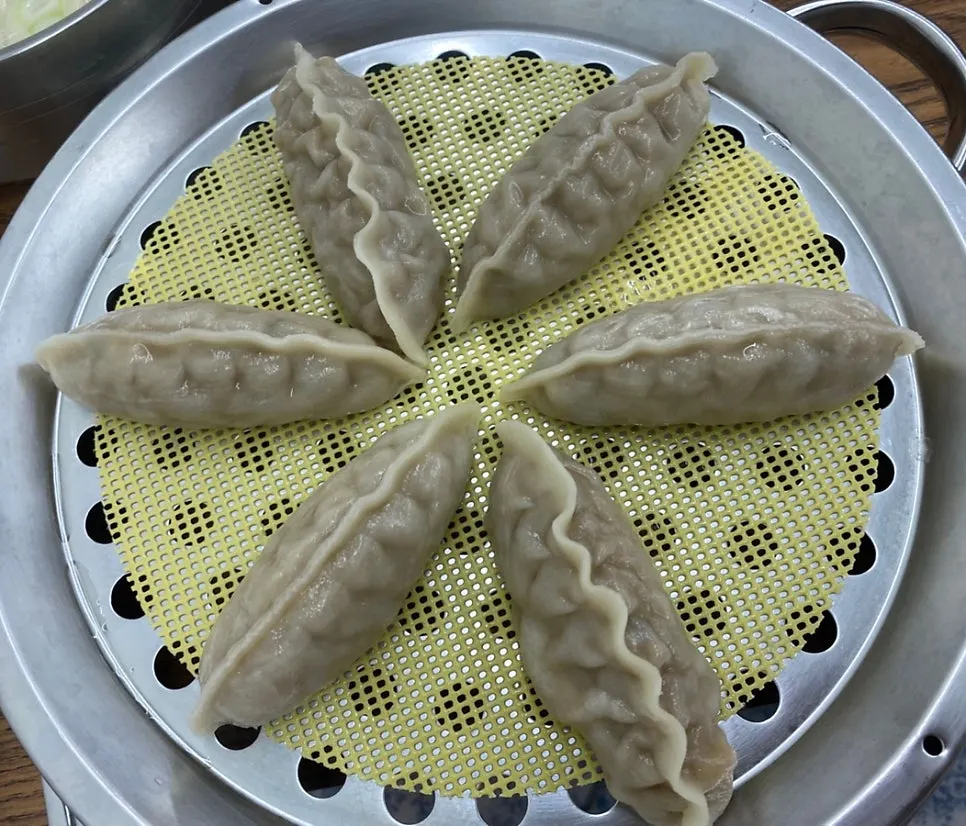 Close-up of galbi mandu