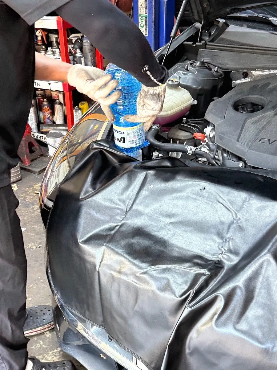 Checking the engine oil gauge