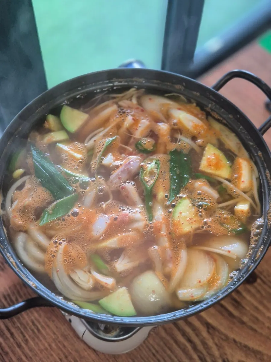 Spicy squid stew