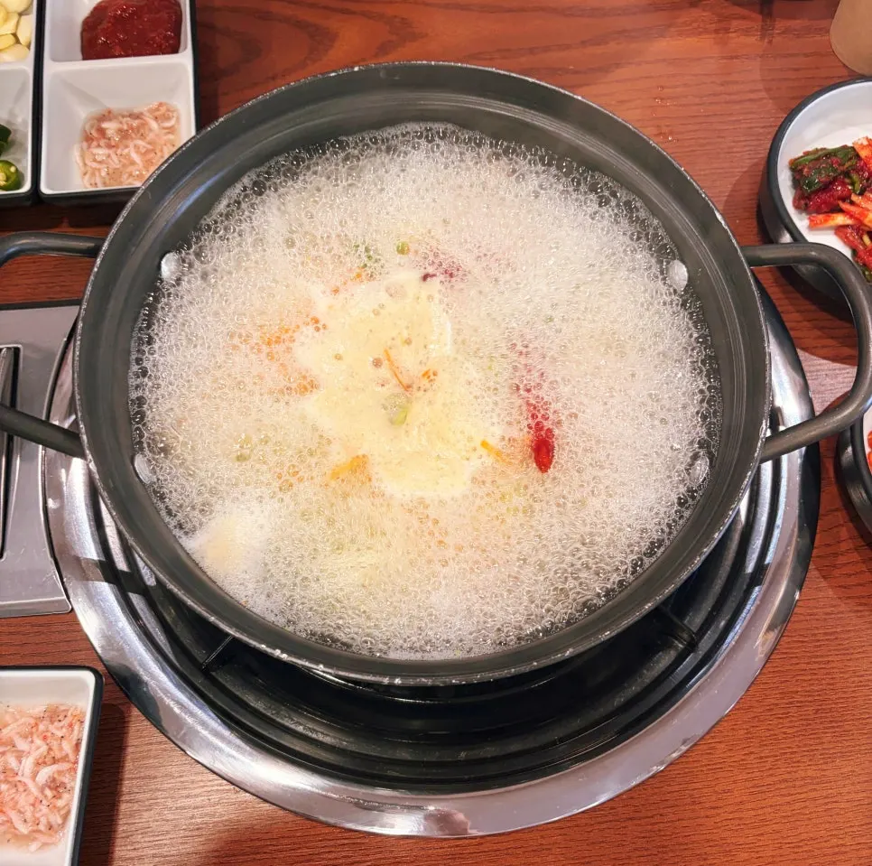 Gabrisal bossam wrapped in kimchi