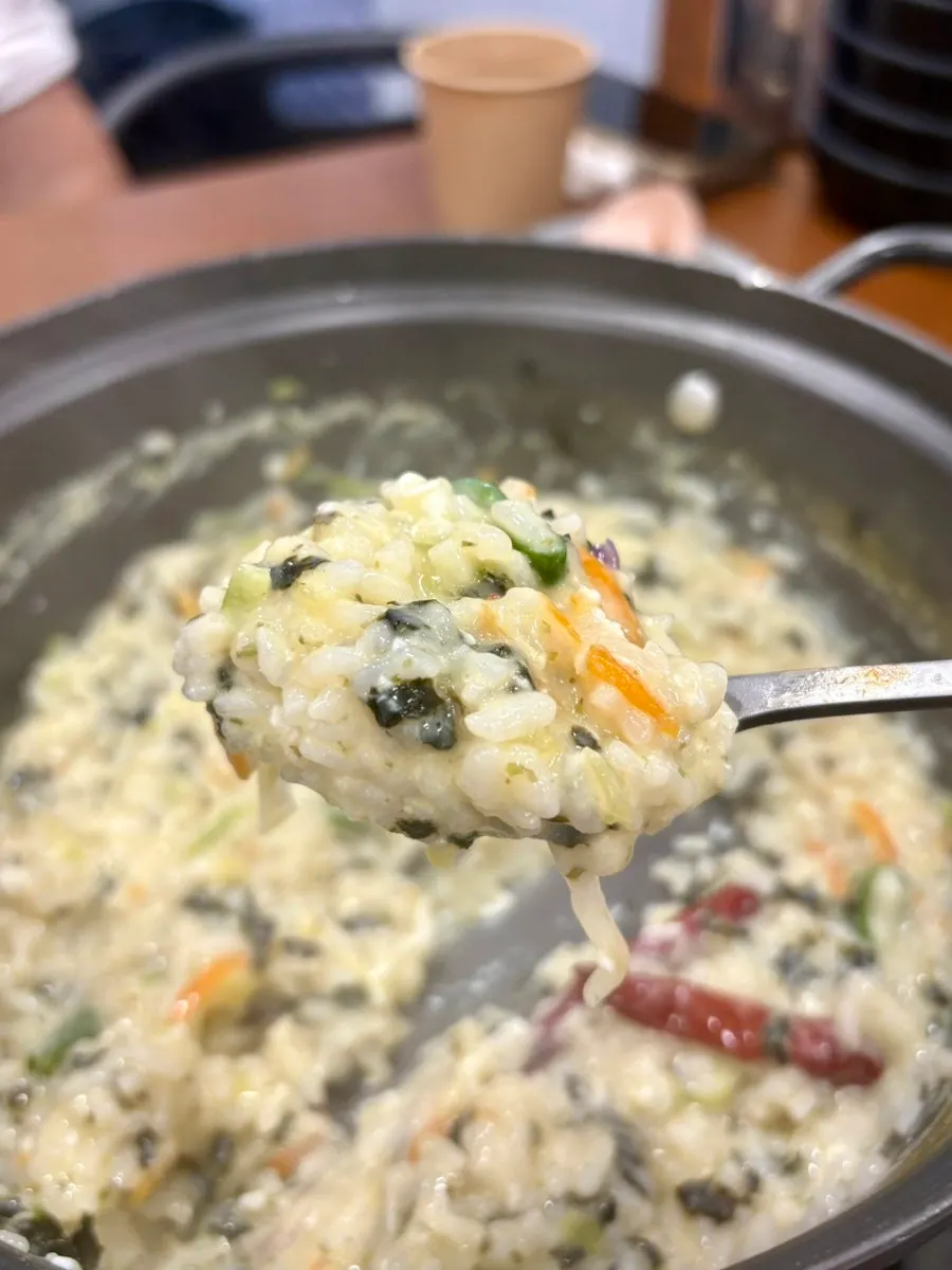 Fried rice made to finish the meal