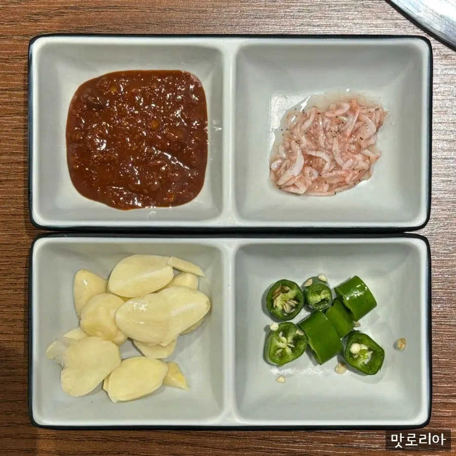 보쌈과 칼국수 맛있게 먹는 방법 안내문
