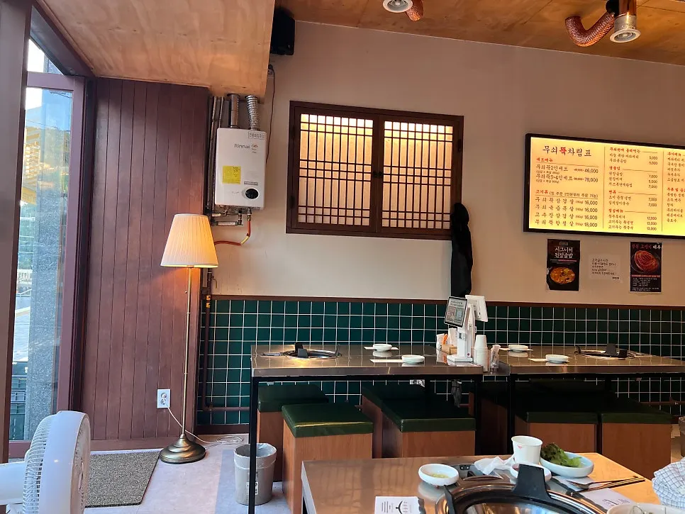 Spacious restaurant interior with family dining areas
