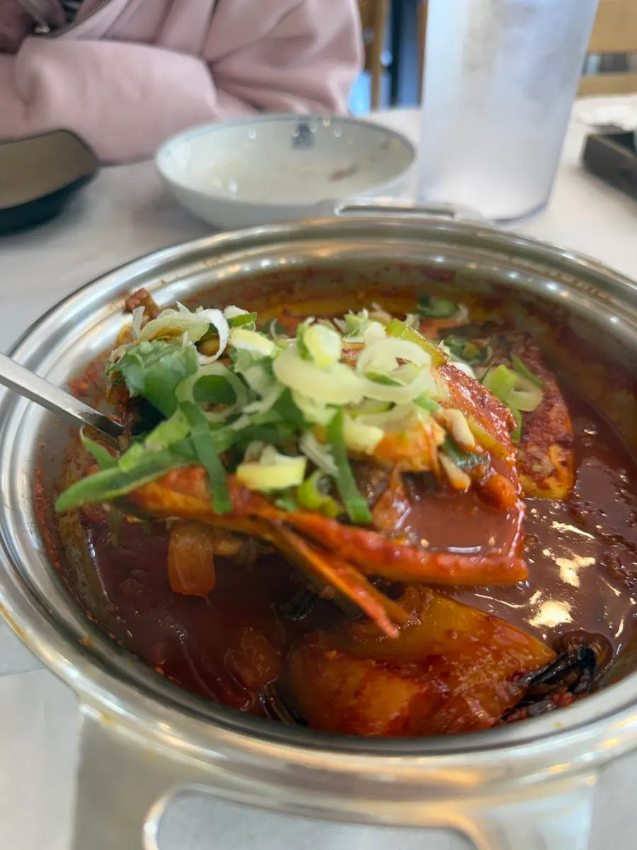 성사동 한식 상차림 전체 모습