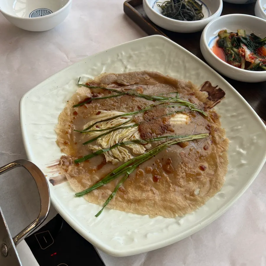 Full table view of the seasonal grilled fish set