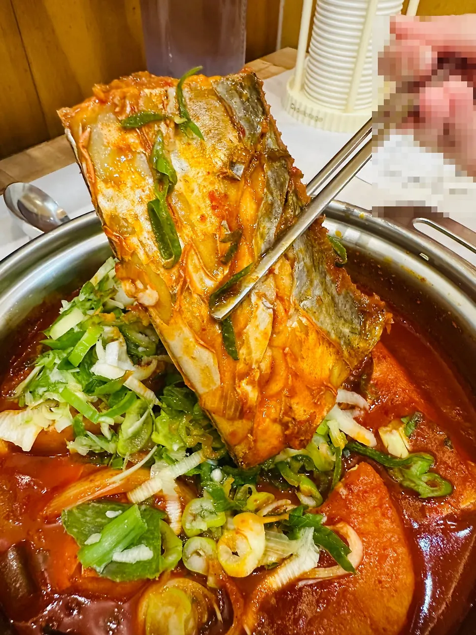 Braised silver cutlassfish in spicy sauce