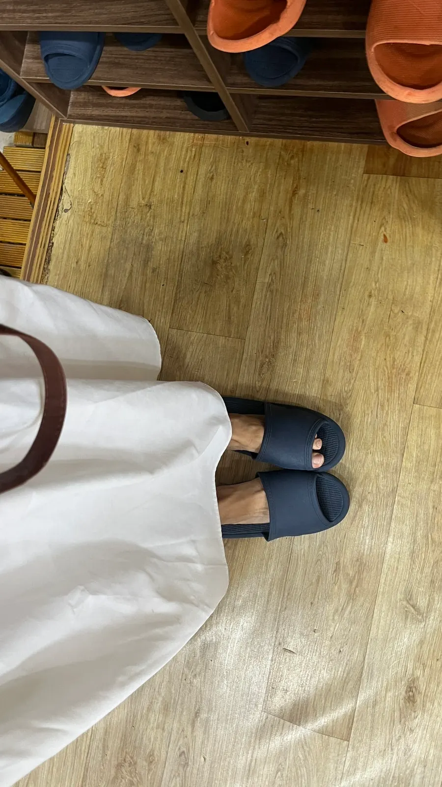 Entrance where guests change into indoor slippers