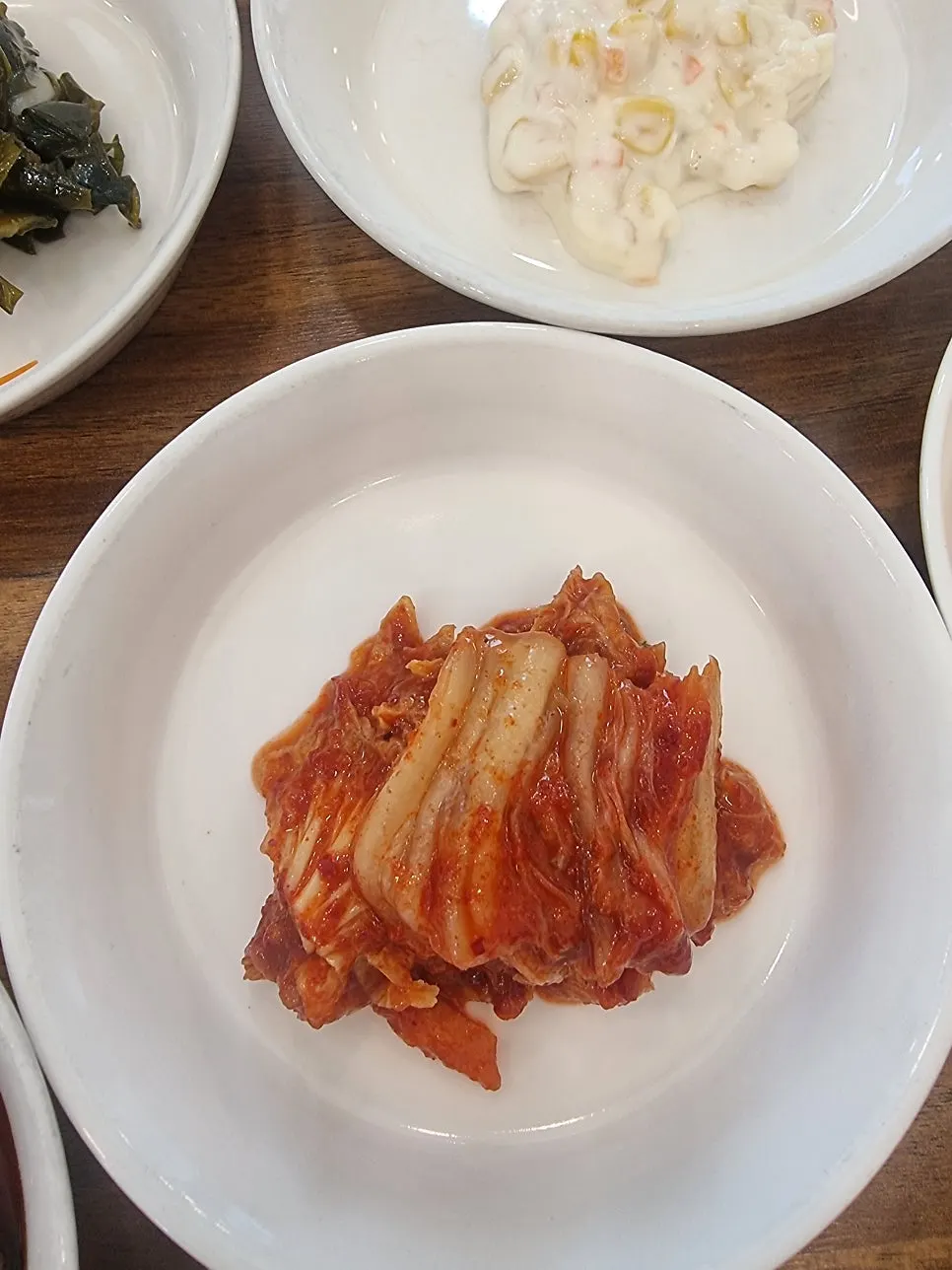 Side dishes including pickled onions