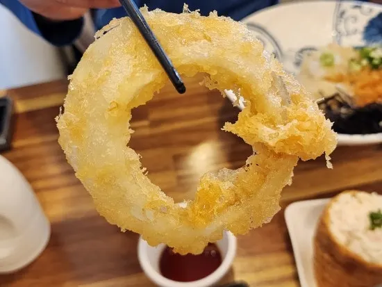 Crisp assortment of tempura