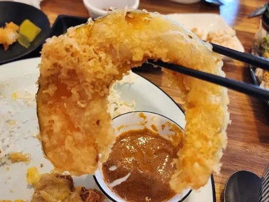 Tempura side dish at Seongsan Seobiu Udon Donkatsu