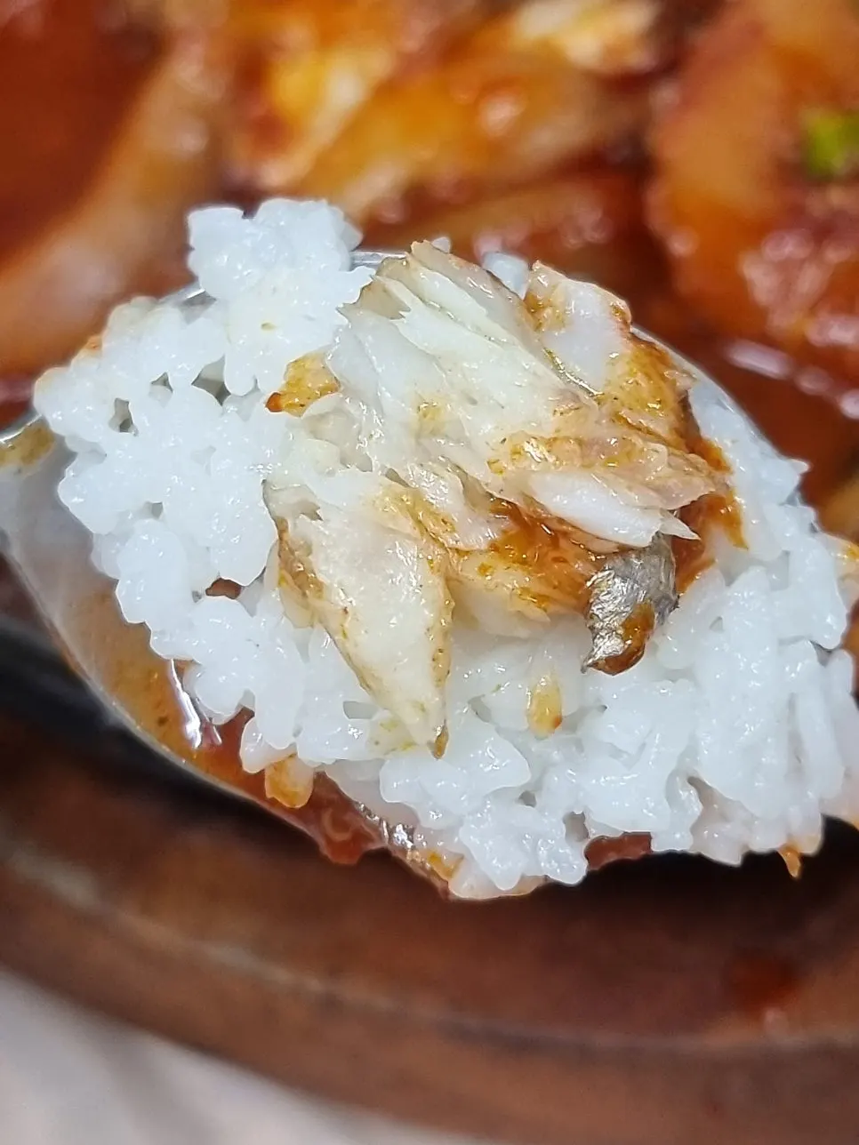 빨간 양념의 갈치조림