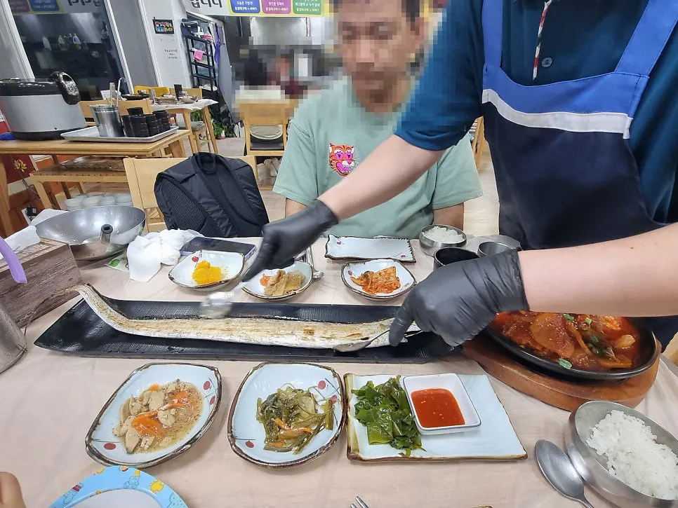 조림 주문 시 제공된 통갈치구이