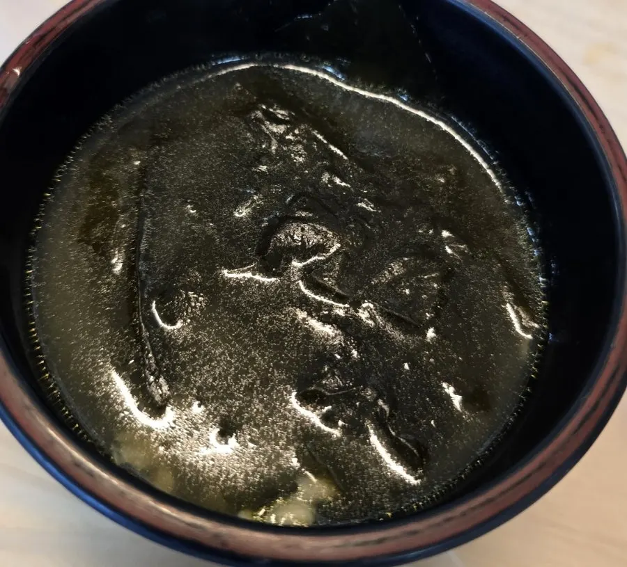 Restaurant self-service bar and seaweed soup