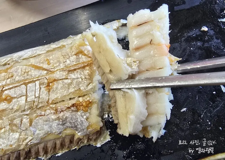 Braised cutlassfish at Seongsan Bada Punggyeong with a sea view near Seongsan Ilchulbong