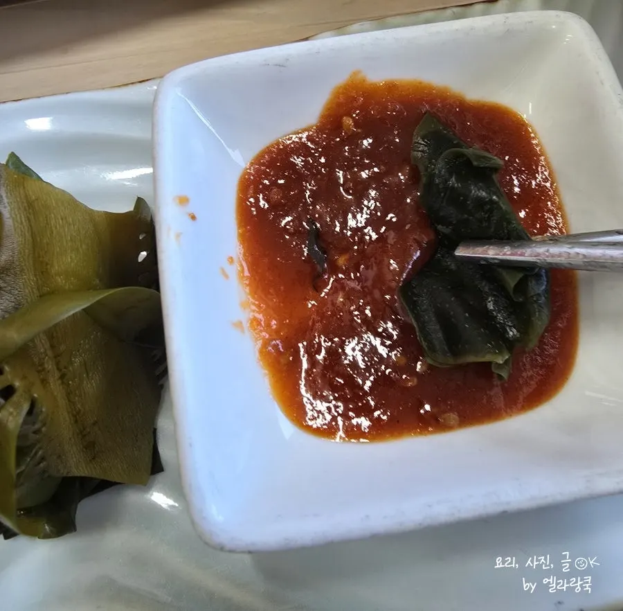 Braised cutlassfish at Seongsan Bada Punggyeong with a sea view near Seongsan Ilchulbong