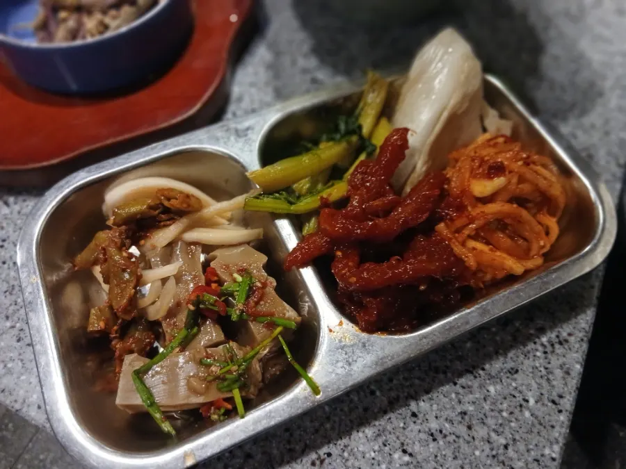 기본 반찬과 상차림