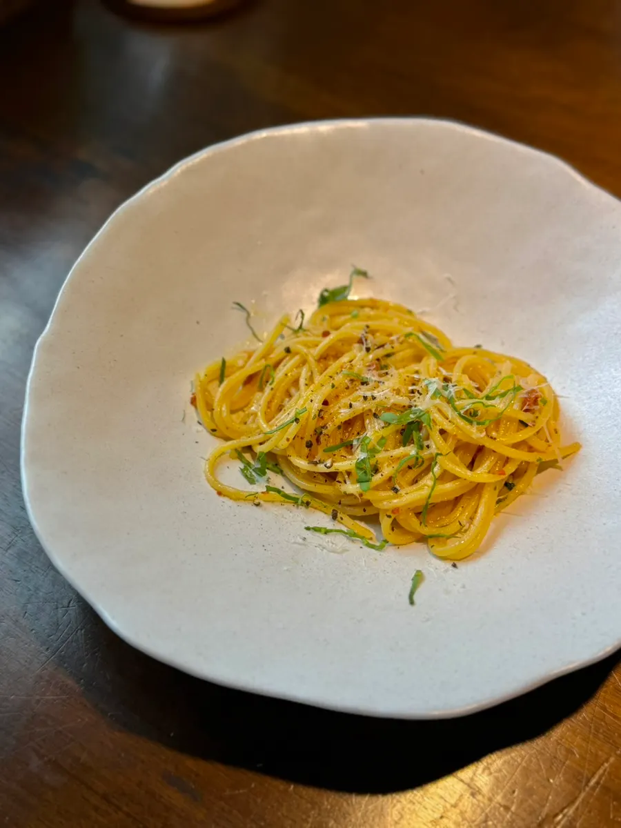 Chorizo oil spaghetti