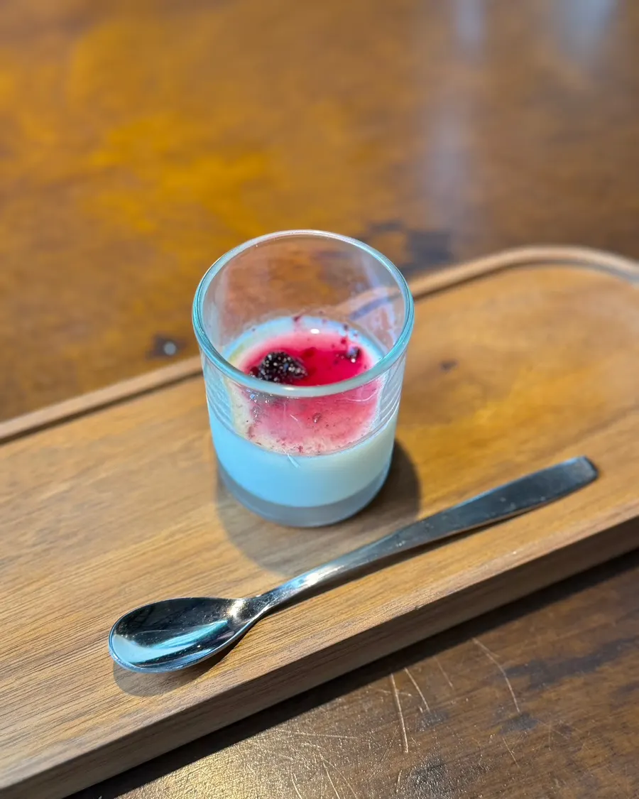 Panna cotta dessert
