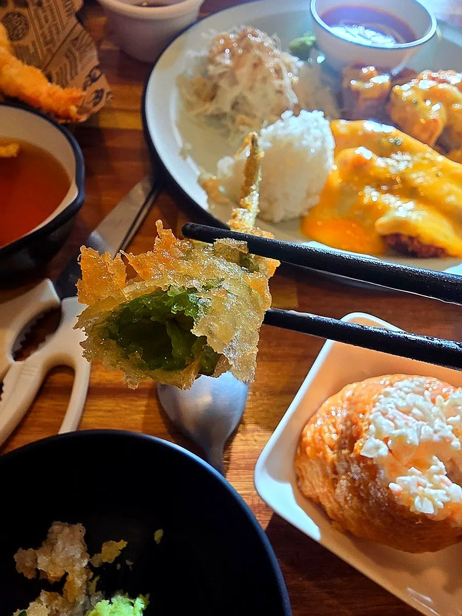 Cheese pork cutlet served with curry sauce