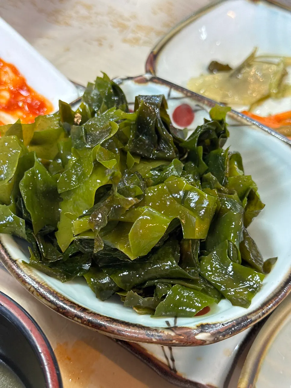 Seasonal side dish refilled at Seongsan Bada Punggyeong