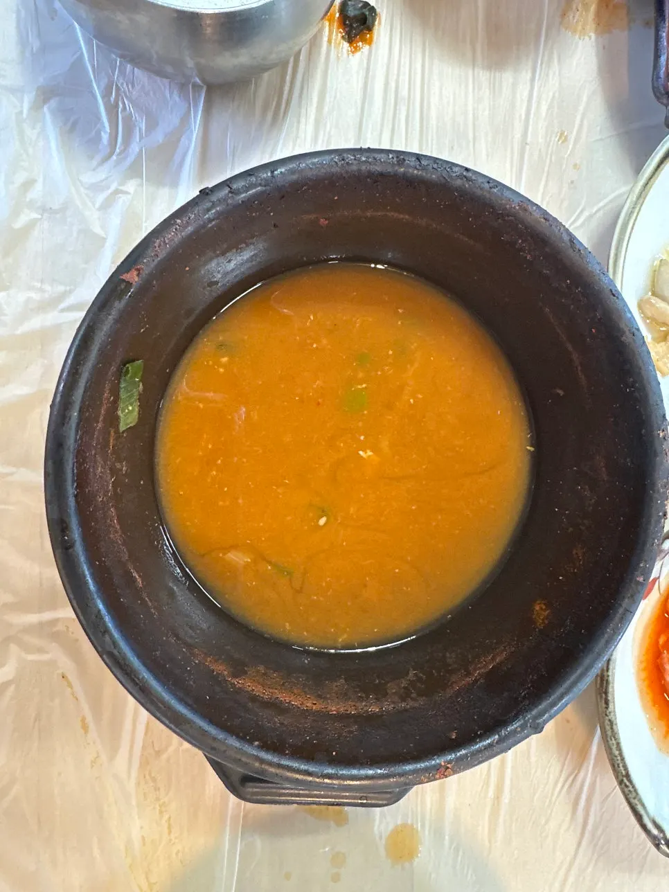 Final bowl of Seongsan Bada Punggyeong seafood stew