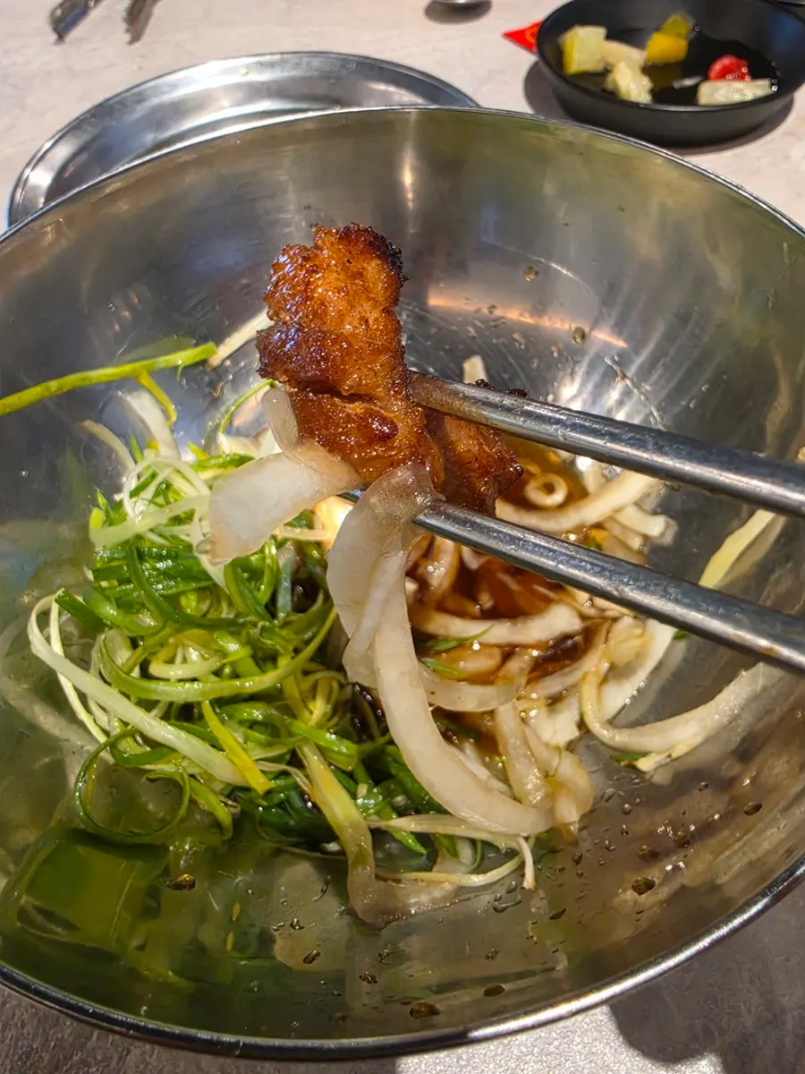 Information on the unlimited pork belly option