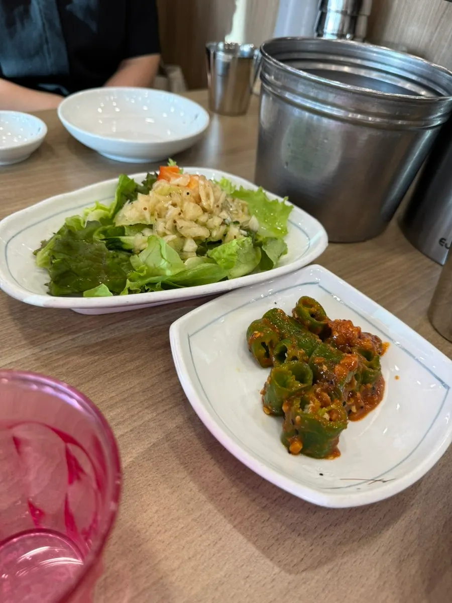 Salad side dish with dressing