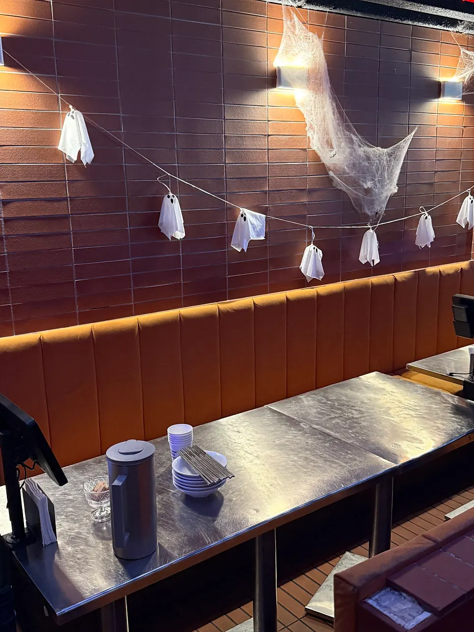 An evening table for beer and snacks