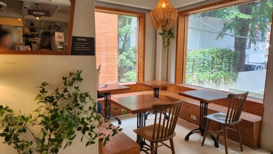 1st floor seating and outdoor terrace seats at 5to7 Seongsu Main Branch