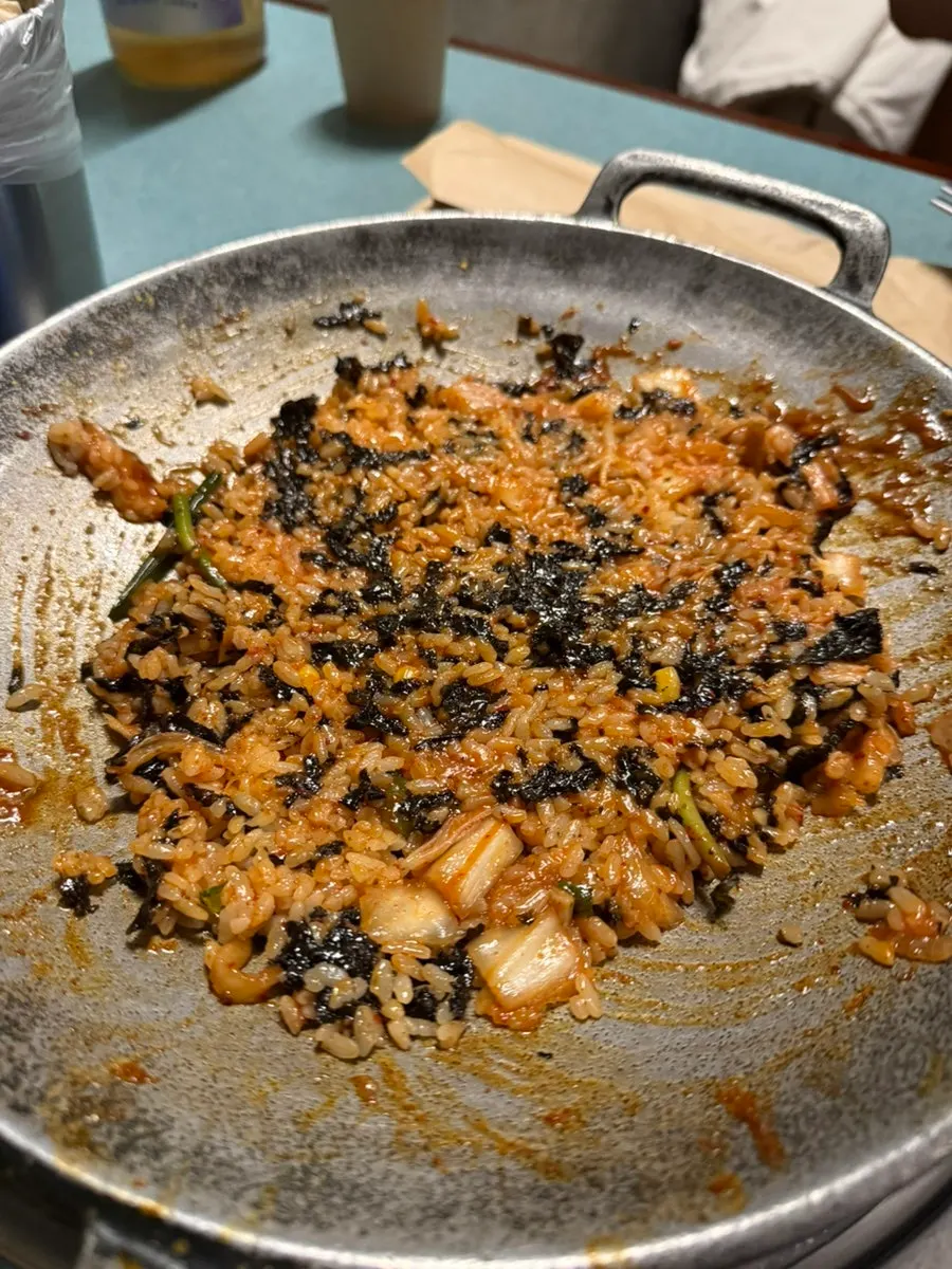 아구찜 양념에 볶은 볶음밥