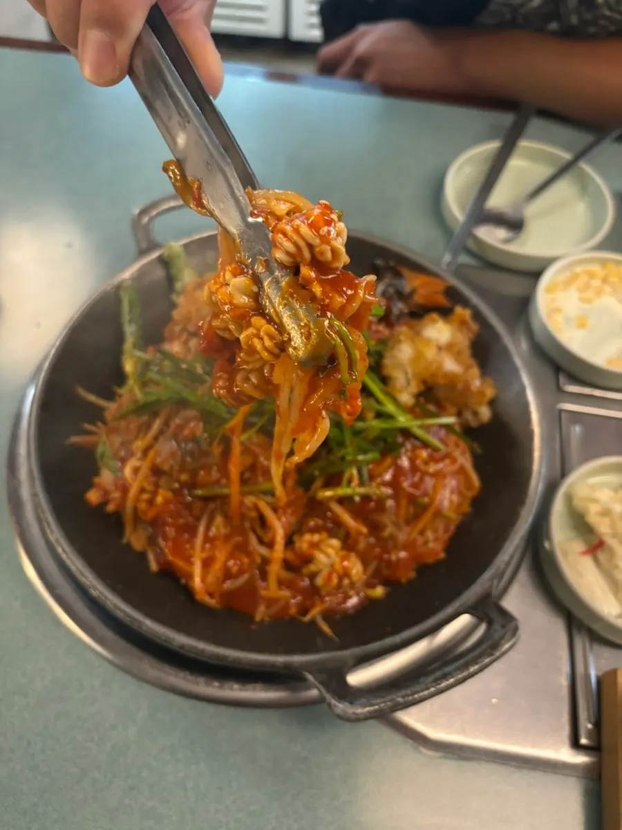 Korean beef fried tripe agu-jjim